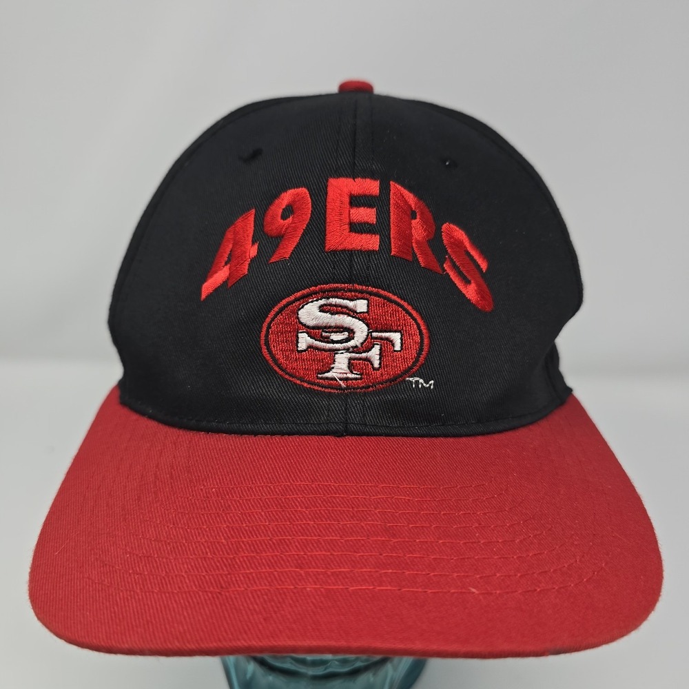 San Francisco 49ers BlackRed Vintage Team NFL Hat  Adult‎ Snapback